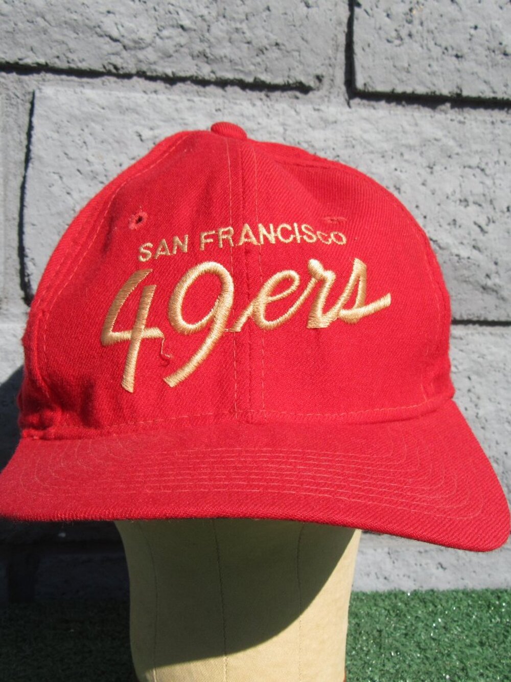 Vintage Sports Specialties San Francisco 49ers The Pro Script Snapback Hat Cap